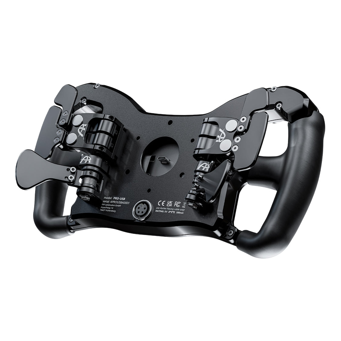 Ascher Racing PRO Black Edition SimRacing Lenkrad