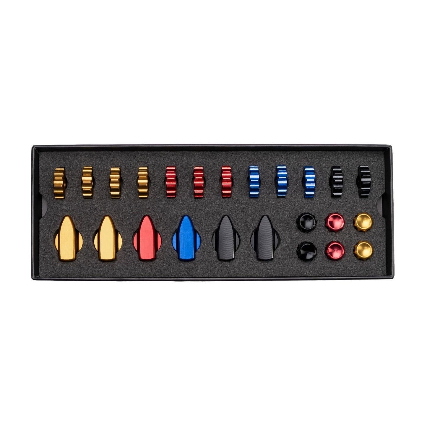 Knob Kit All Black oder Mehrfarbig für Ascher Racing McLaren Artura SimRacing Lenkräder
