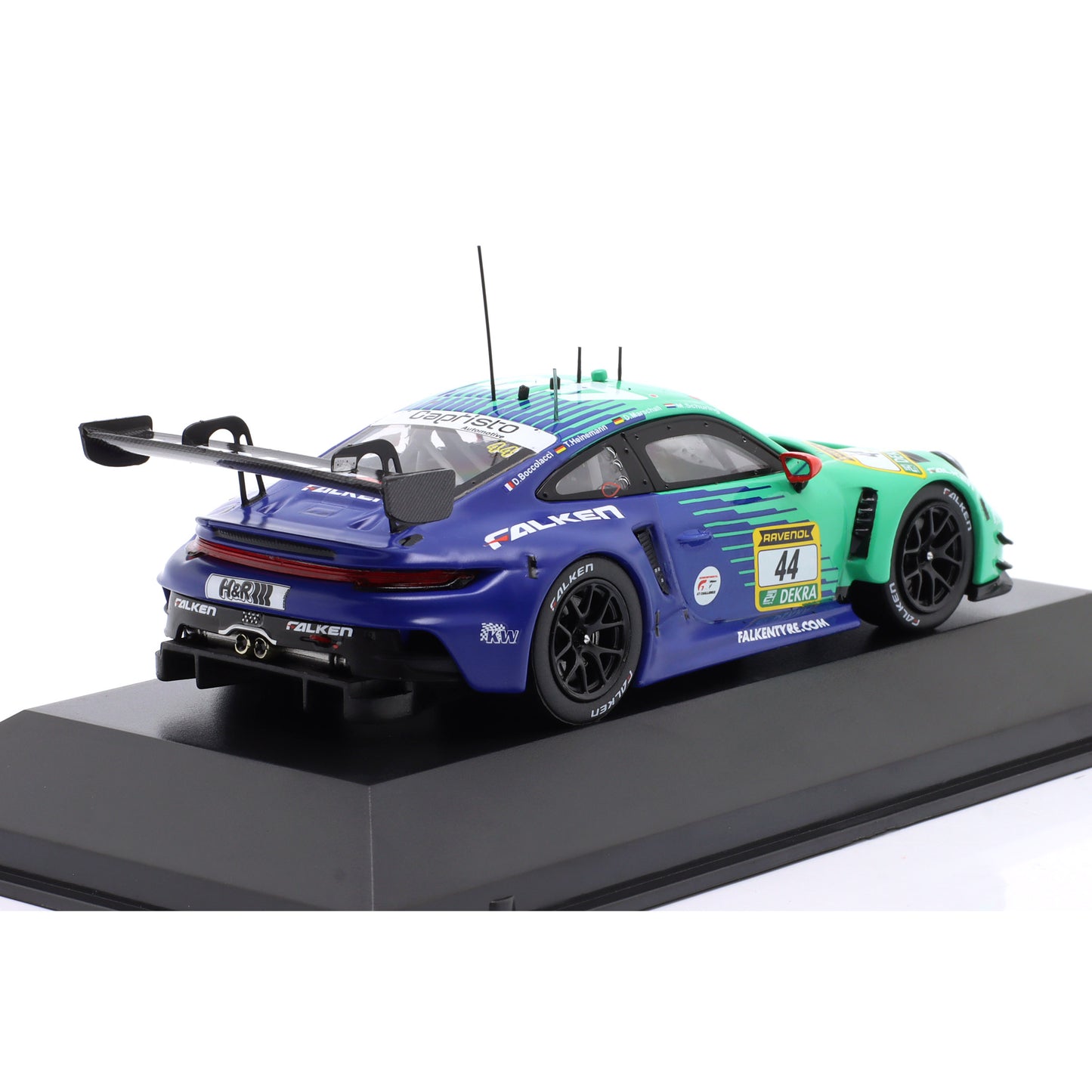 Modellauto Porsche 911 GT3 R (992) Falken #44 24h Nürburgring 2025 Ixo Maßstab 1:43