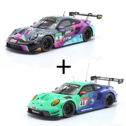 Bundle Modellautos 2023 DTM + Falken Porsche 911 GT3 R (992) Maßstab 1:18