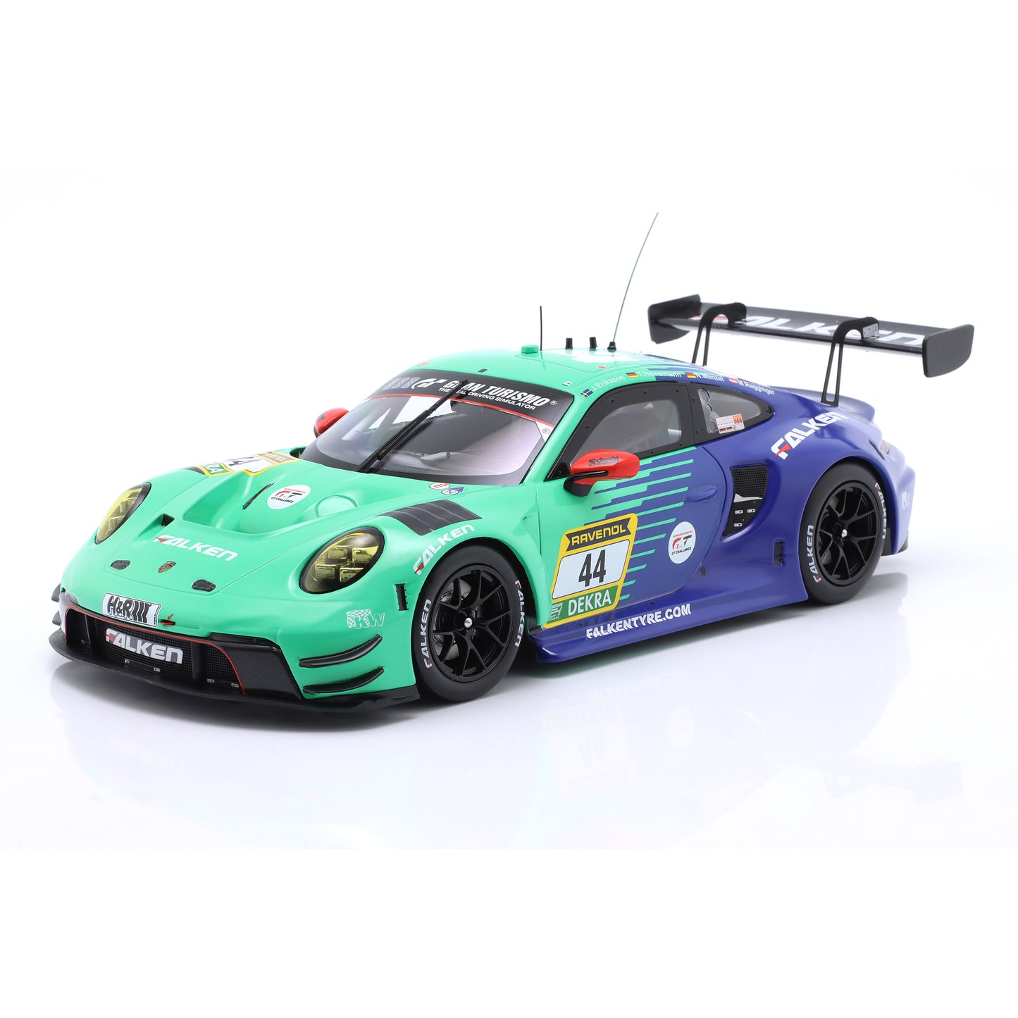 Vorbestellung - Modellauto Porsche 911 GT3 R (992) Falken #44 24h Nürburgring 2024 Ixo Maßstab 1:18