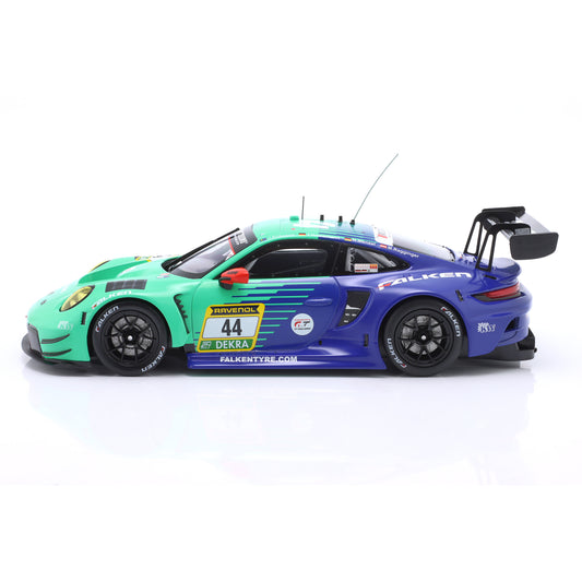 Vorbestellung - Modellauto Porsche 911 GT3 R (992) Falken #44 24h Nürburgring 2024 Ixo Maßstab 1:18