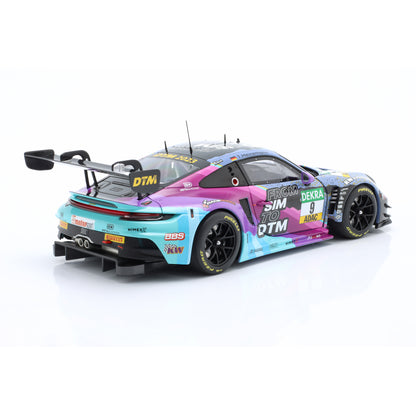 Modellauto Porsche 911 GT3 R (992) From Sim to DTM #9 DTM 2023 Toksport WRT 1:18 Minichamps