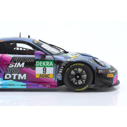 Modellauto Porsche 911 GT3 R (992) From Sim to DTM #9 DTM 2023 Toksport WRT 1:18 Minichamps