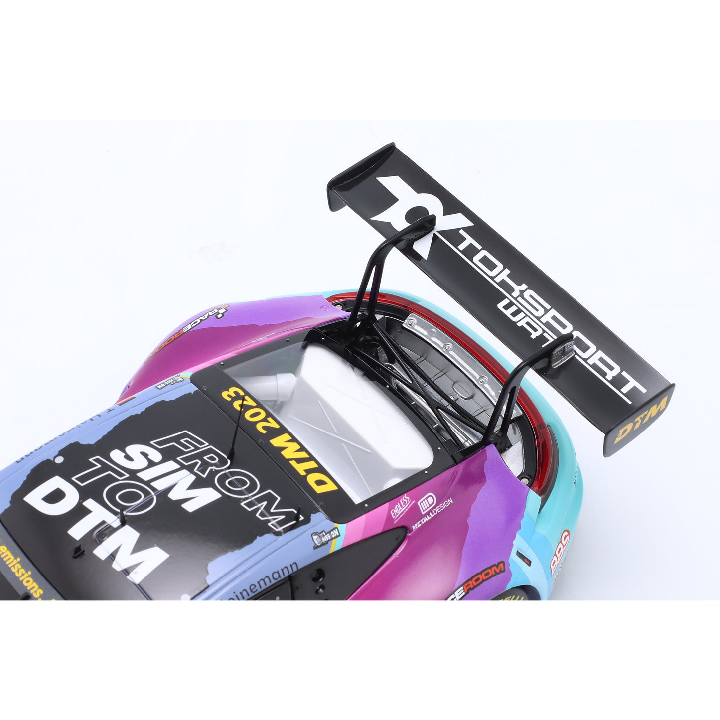 Modellauto Porsche 911 GT3 R (992) From Sim to DTM #9 DTM 2023 Toksport WRT 1:18 Minichamps