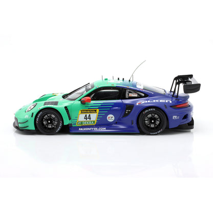 Modellauto Porsche 911 GT3 R (992) Falken #44 24h Nürburgring 2025 Ixo Maßstab 1:18
