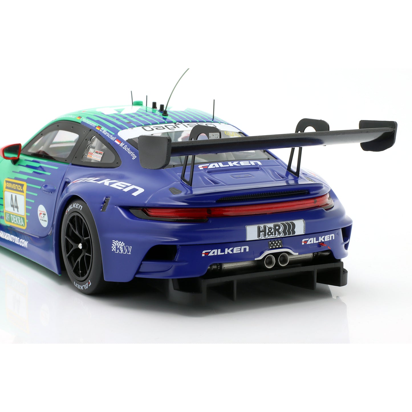Modellauto Porsche 911 GT3 R (992) Falken #44 24h Nürburgring 2025 Ixo Maßstab 1:18