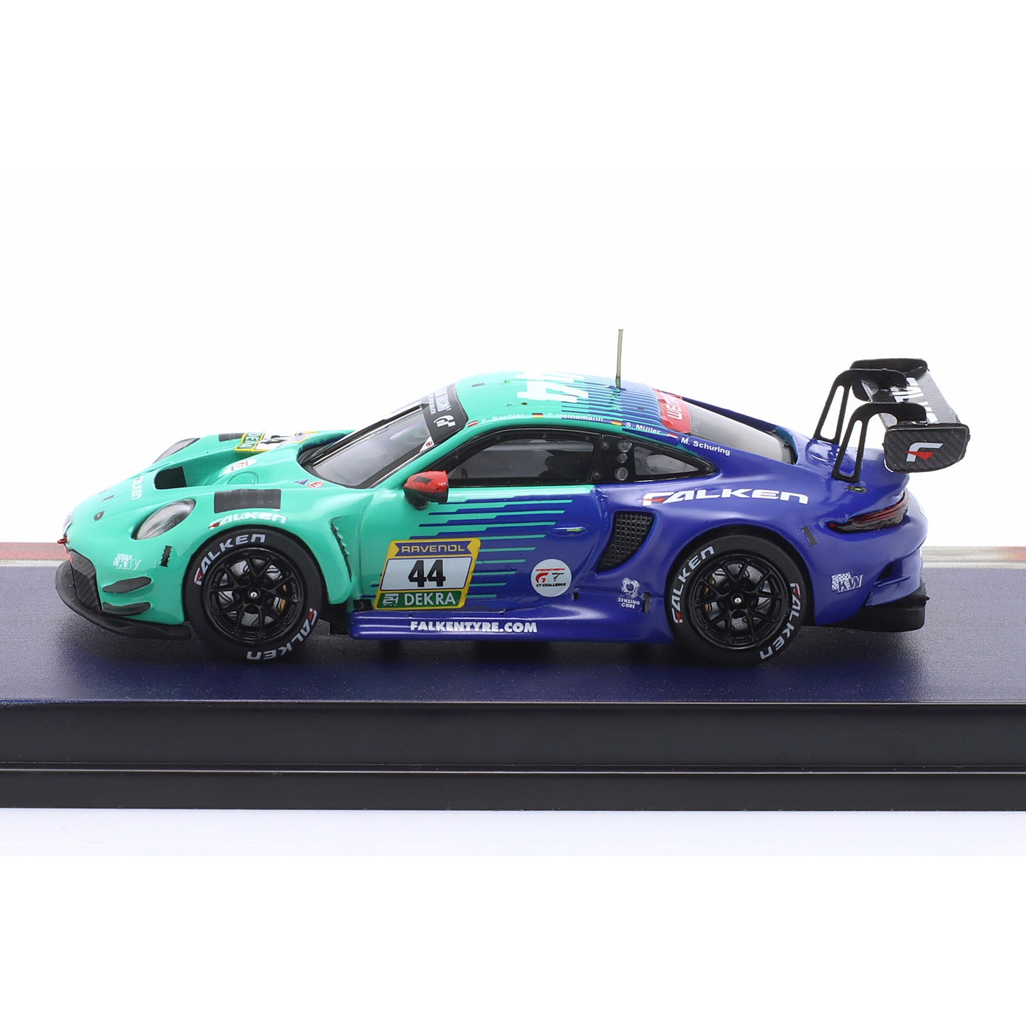 Modellauto Porsche 911 GT3 R (992) Falken #44 24h Nürburgring 2026 Ixo Maßstab 1:64