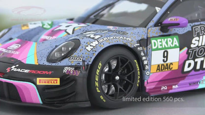 Modellauto Porsche 911 GT3 R (992) From Sim to DTM #9 DTM 2023 Toksport WRT 1:18 Minichamps